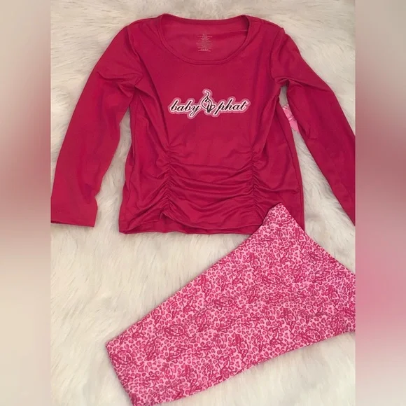 Girls Baby Phat Two-Piece Pajama Set - Picture 2 of 5